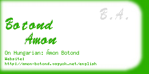 botond amon business card