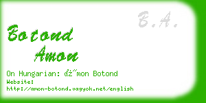 botond amon business card